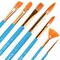 Paint Brush Set for Acrylic Watercolor Oil Gouache Art Brushes ( Blue Handle )